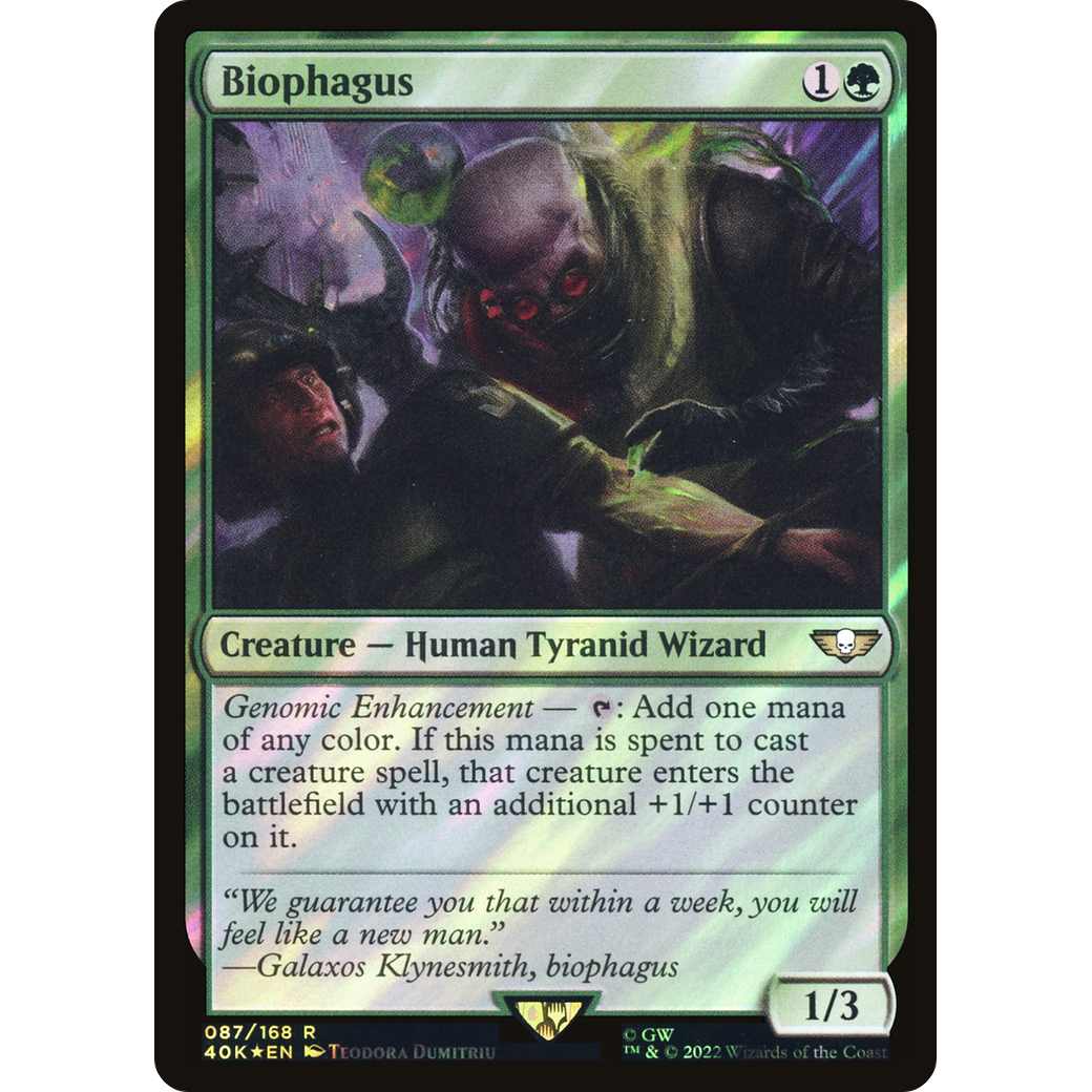 Biophagus (40K-087) - Warhammer 40,000 Commander Foil