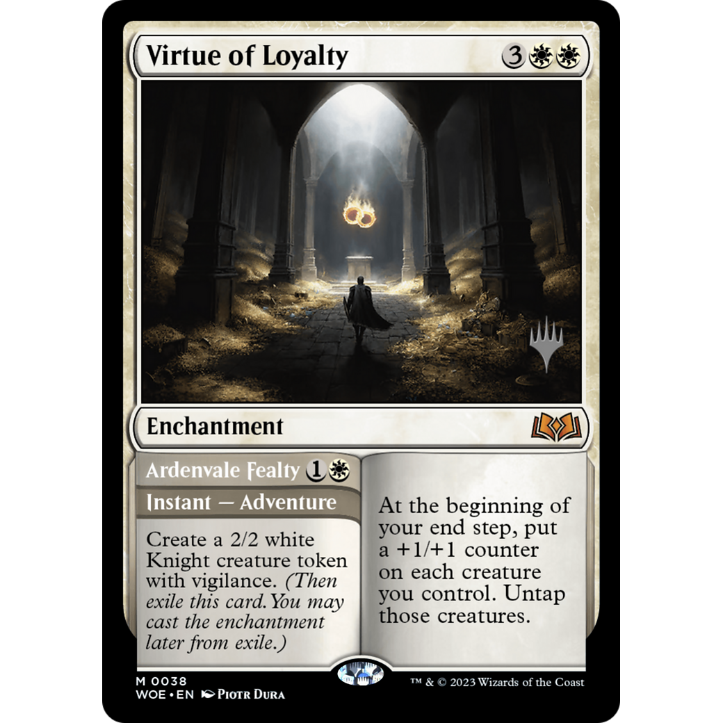 Virtue of Loyalty // Ardenvale Fealty (PPWOE-38P) - Wilds of Eldraine Promos