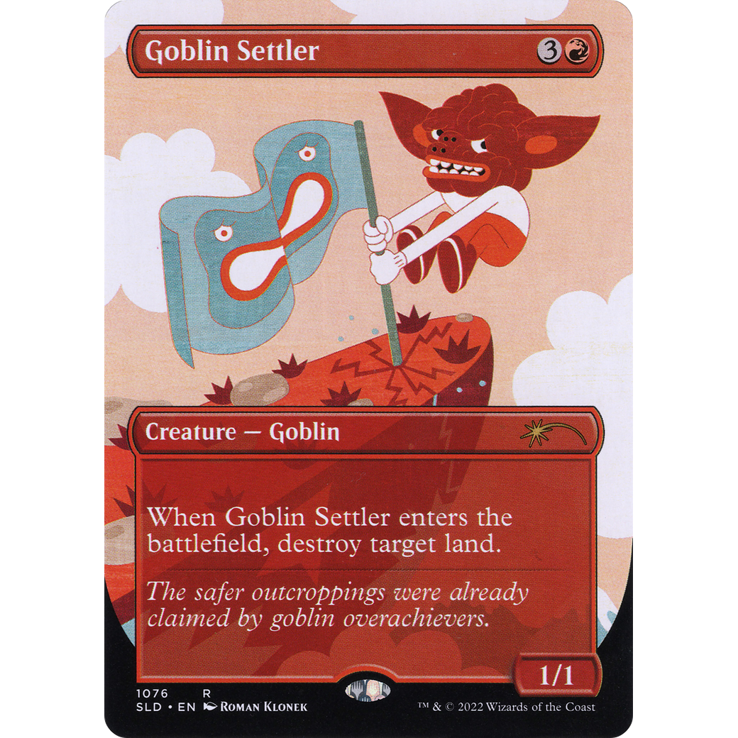 Goblin Settler (SLD-1076) - Secret Lair Drop (Borderless)