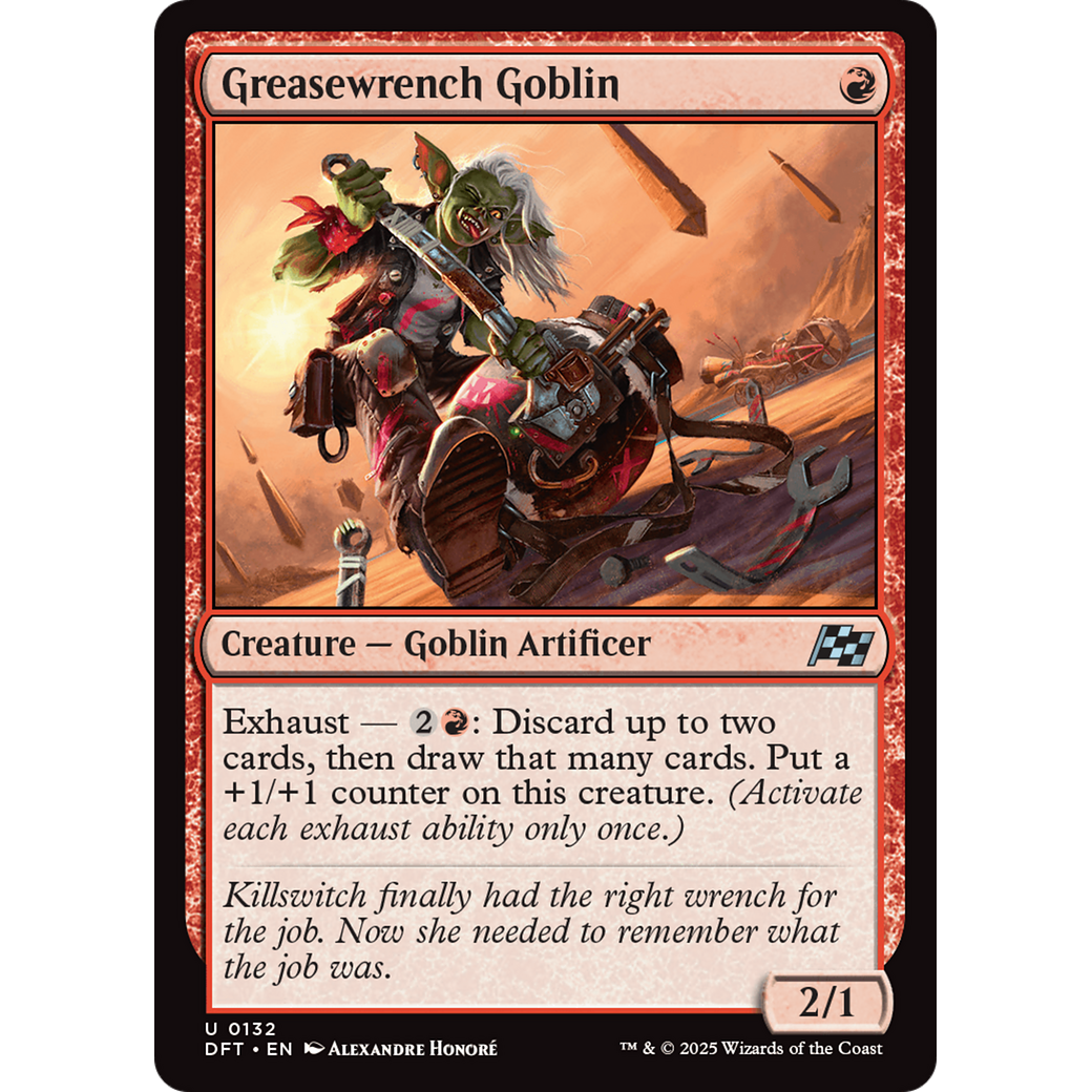 Greasewrench Goblin (DFT-132) - Aetherdrift Foil