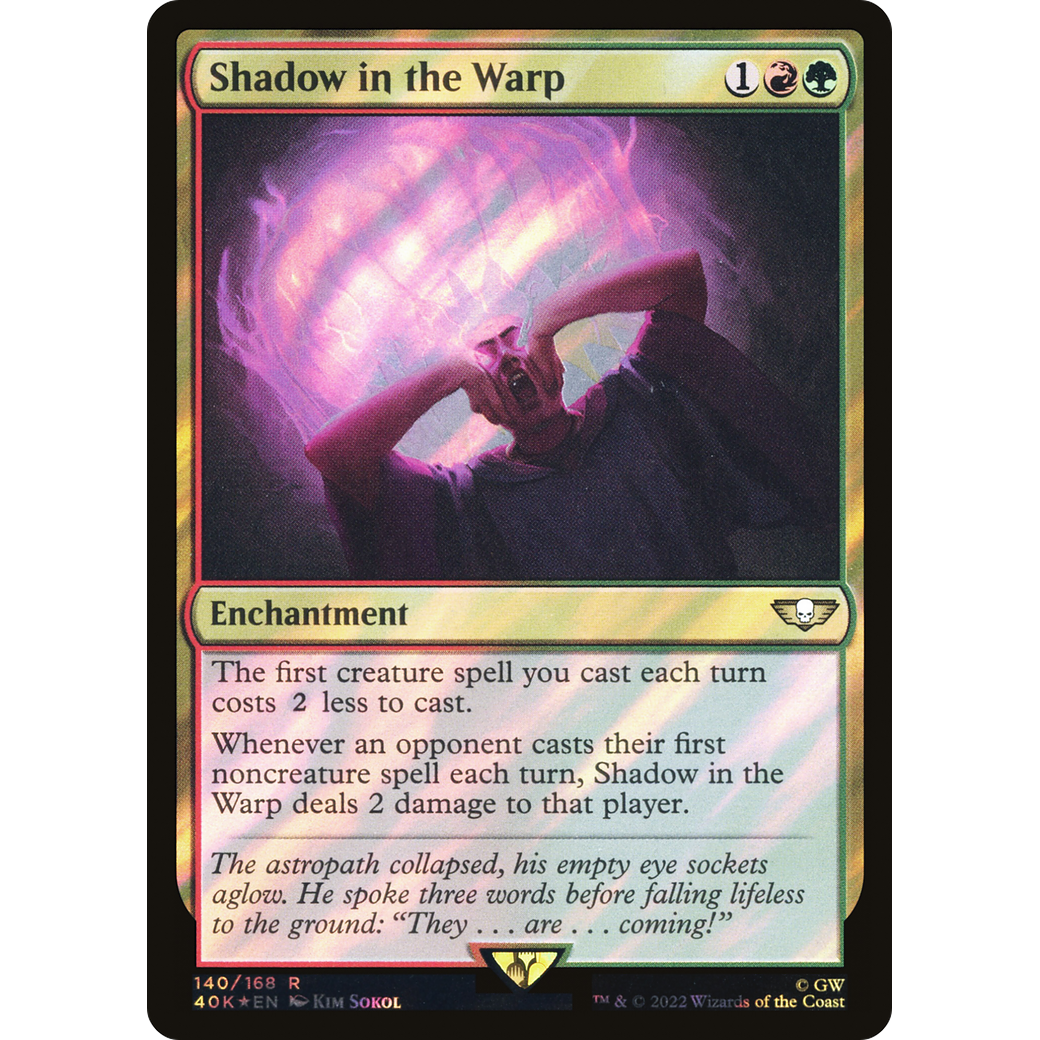 Shadow in the Warp (40K-140) - Warhammer 40,000 Commander Foil