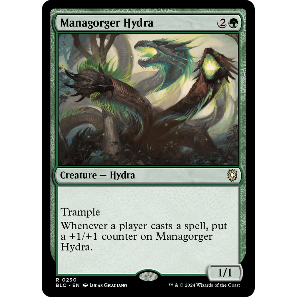 Managorger Hydra (BLC-230) - Bloomburrow Commander