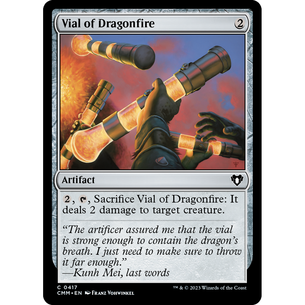 Vial of Dragonfire (CMM-417) - Commander Masters Foil
