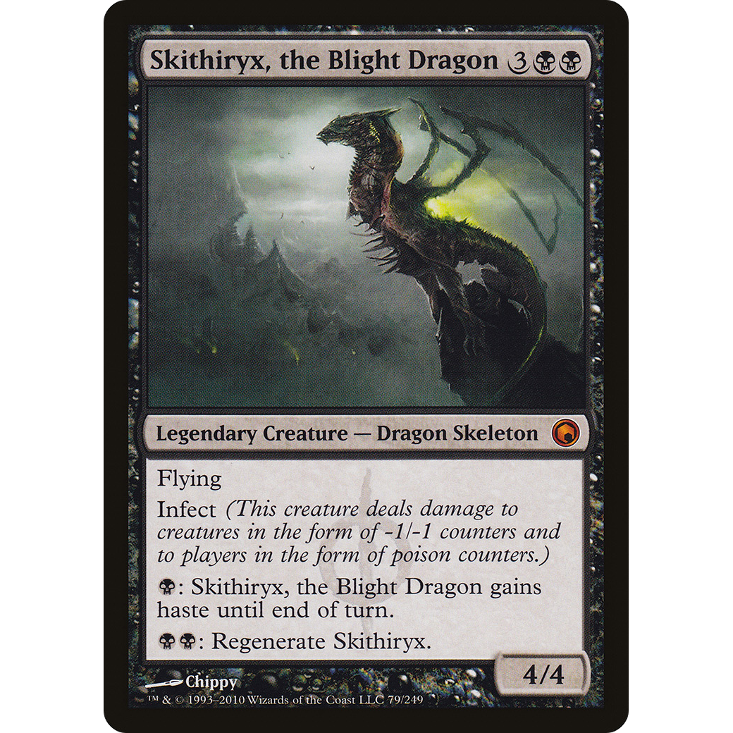Skithiryx, the Blight Dragon (SOM-079) - Scars of Mirrodin Foil