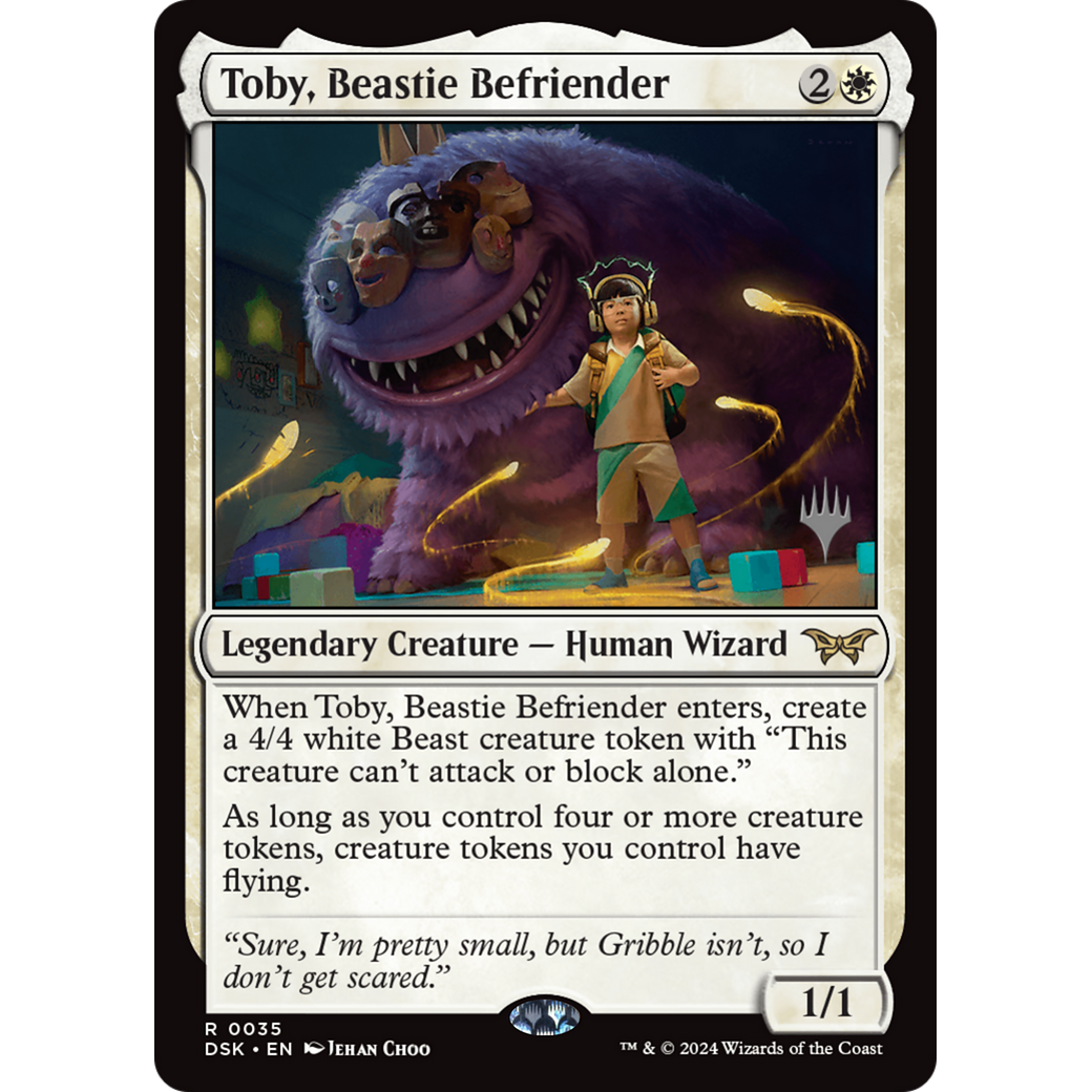 Toby, Beastie Befriender (PPDSK-35P) - Duskmourn: House of Horror Promos Foil