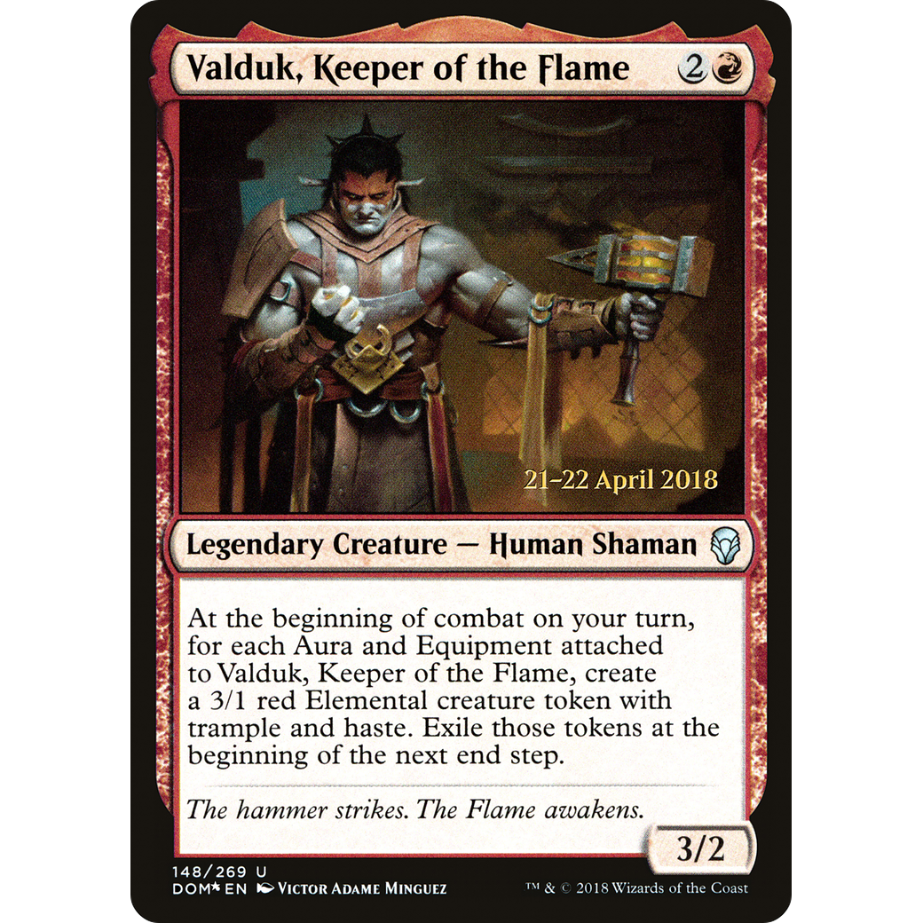 Valduk, Keeper of the Flame (PRE-148) - Dominaria Promos Foil