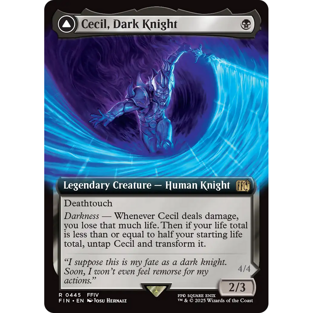 Cecil, Dark Knight (Extended Art) (FIN-445) - FINAL FANTASY: (Extended Art) Foil