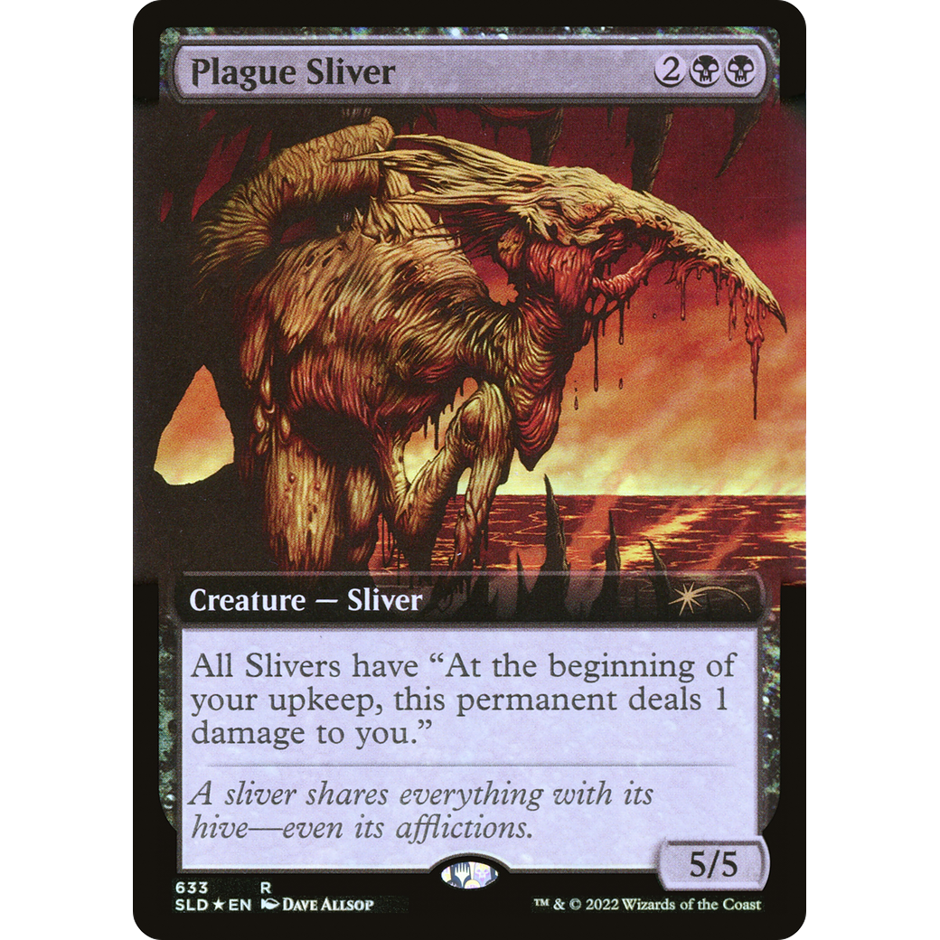 Plague Sliver (Extended Art) (SLD-633) - Secret Lair Drop: (Extended Art) Foil