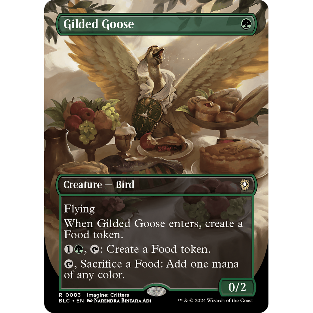 Gilded Goose (BLC-083) - Bloomburrow Commander (Borderless) Foil