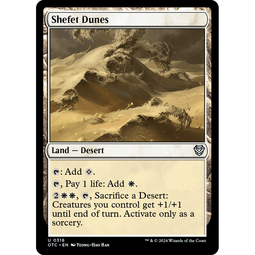 Shefet Dunes (OTC-318) - Outlaws of Thunder Junction Commander