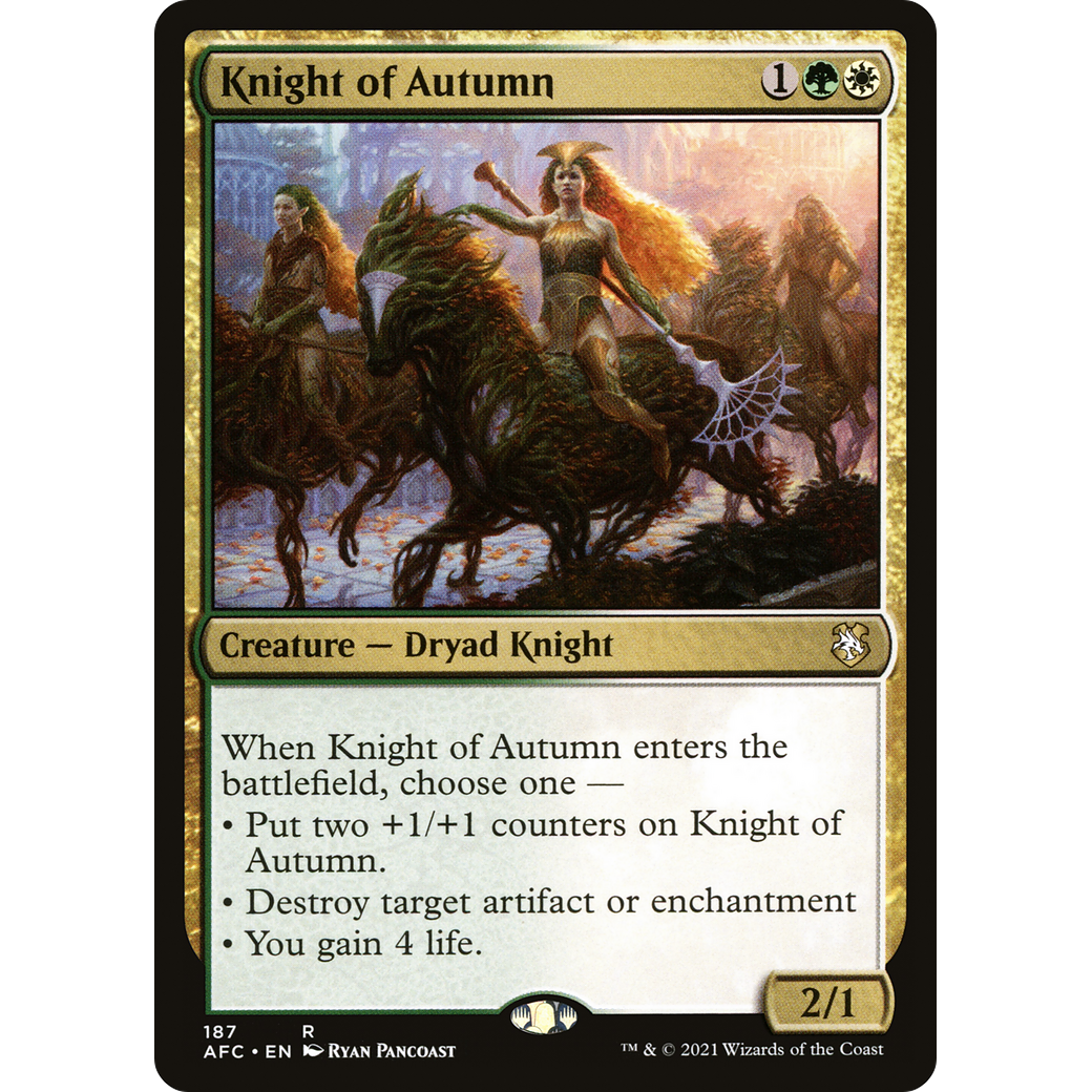 Knight of Autumn (AFC-187) - Forgotten Realms Commander