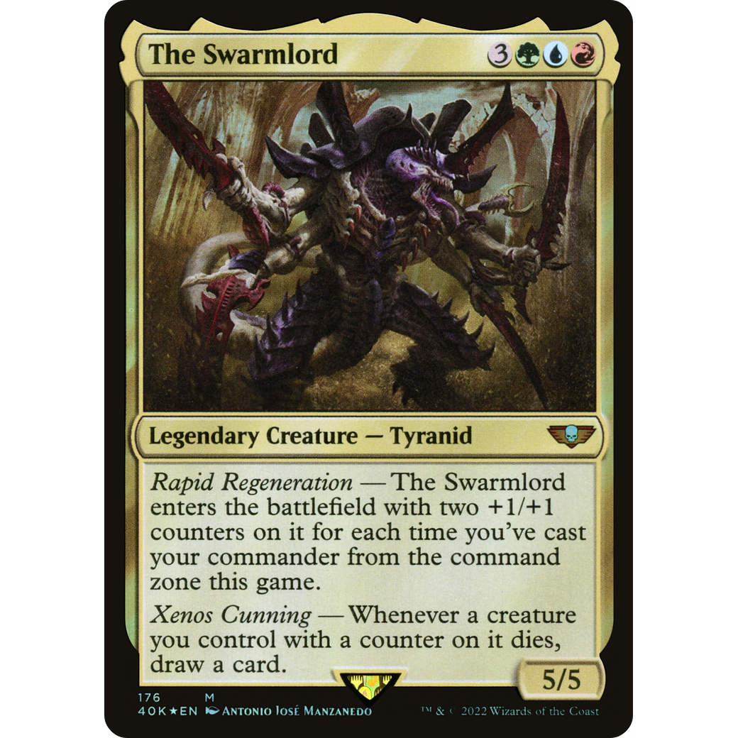 The Swarmlord (40K-176) - Warhammer 40,000 Commander Foil