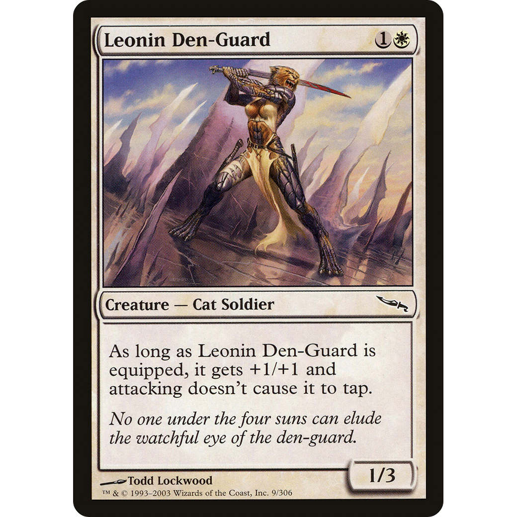 Leonin Den-Guard (MRD-009) - Mirrodin Foil