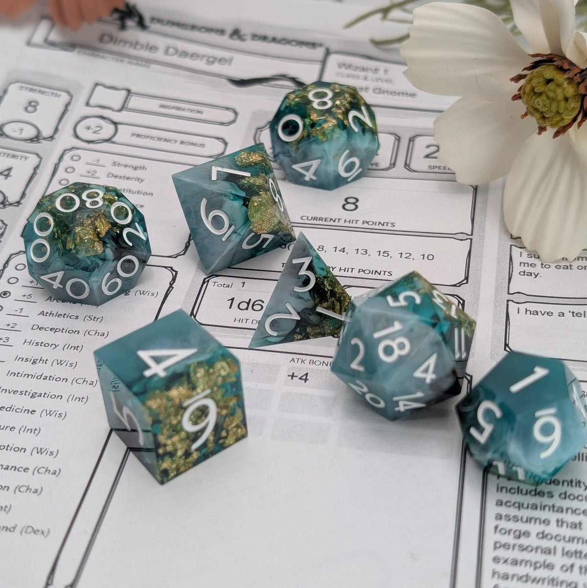 Deathmire 7-Piece Polyhedral Dice Set
