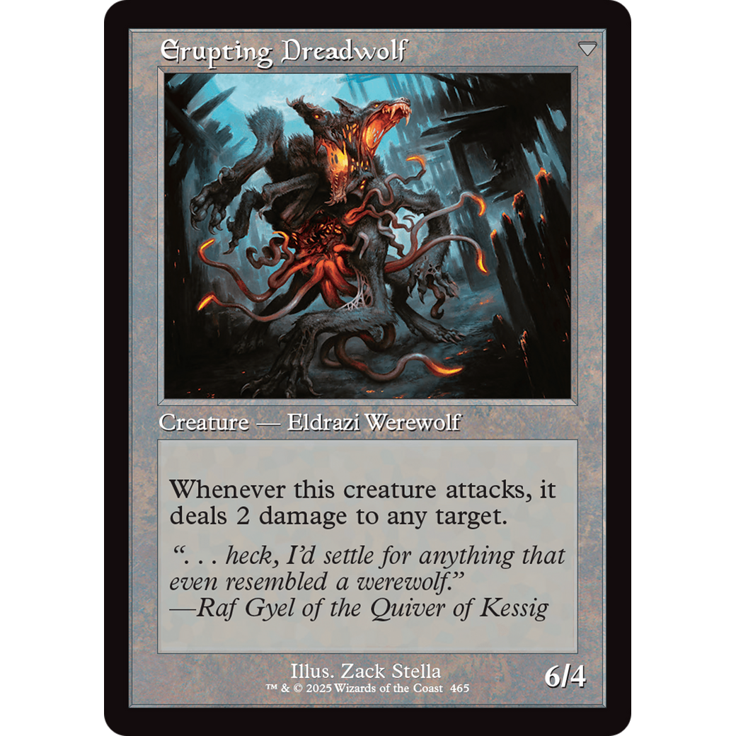 Smoldering Werewolf // Erupting Dreadwolf (INR-465) - Innistrad Remastered Foil