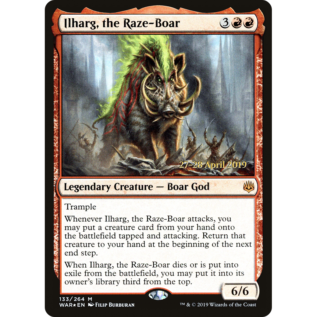 Ilharg, the Raze-Boar (PRE-133) - War of the Spark Promos Foil