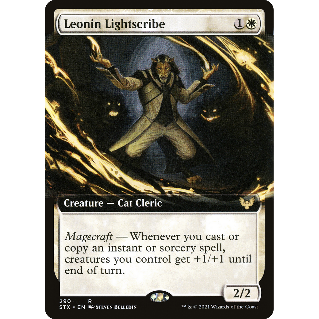 Leonin Lightscribe (Extended Art) (STX-290) - Strixhaven: School of Mages: (Extended Art) Foil