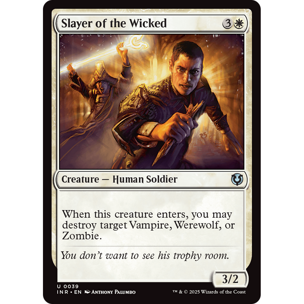 Slayer of the Wicked (INR-039) - Innistrad Remastered Foil