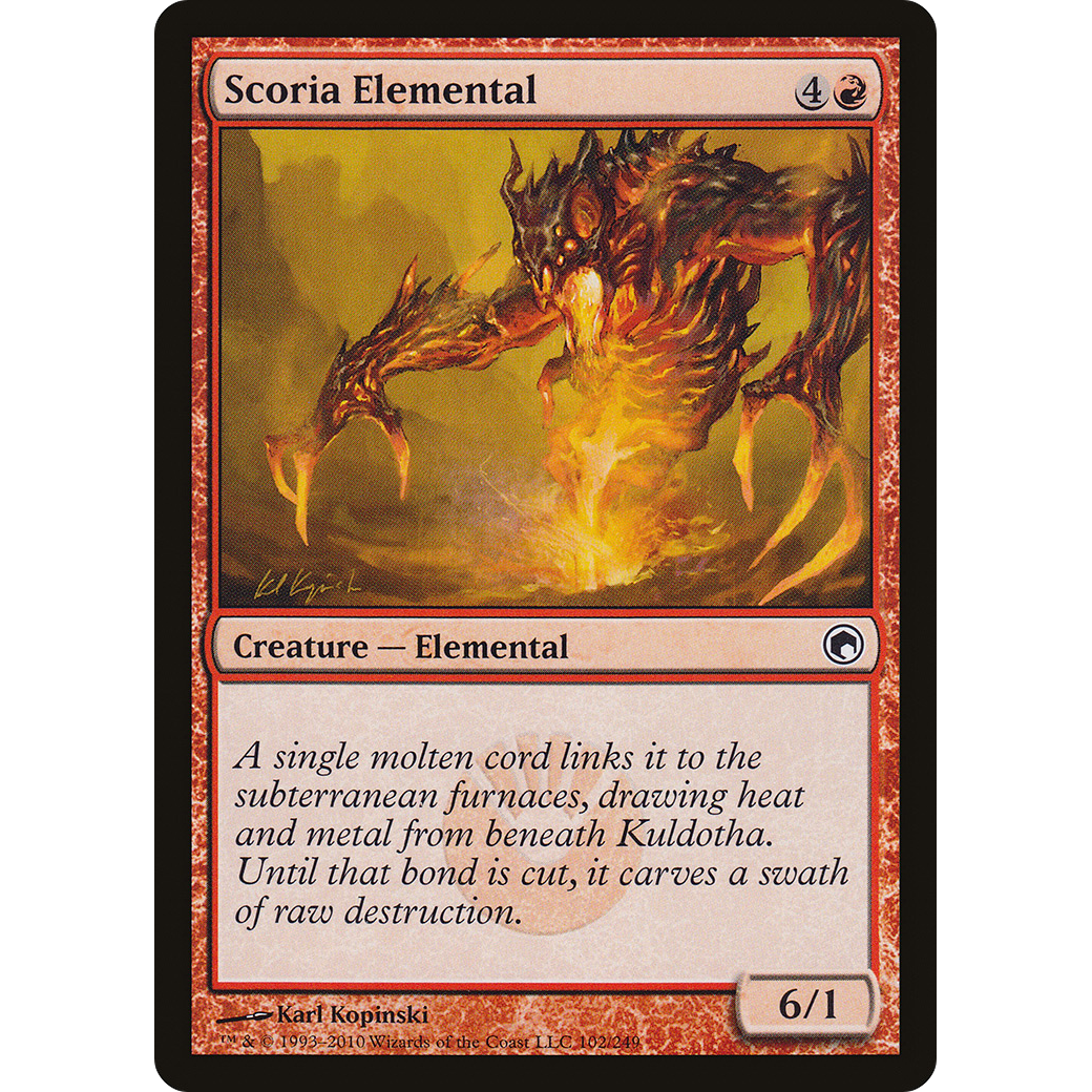 Scoria Elemental (SOM-102) - Scars of Mirrodin