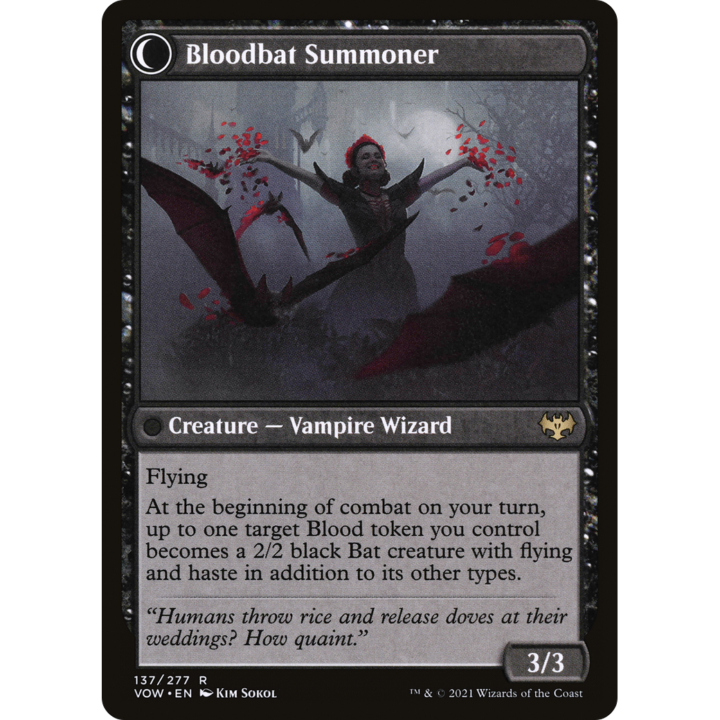 Voldaren Bloodcaster (VOW-137) - Innistrad: Crimson Vow: (Double Faced Transform) Foil