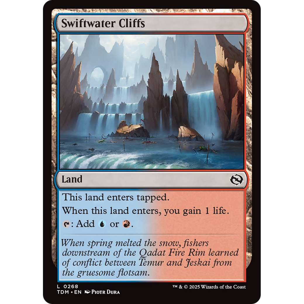 Swiftwater Cliffs (TDM-268) - Tarkir: Dragonstorm Foil