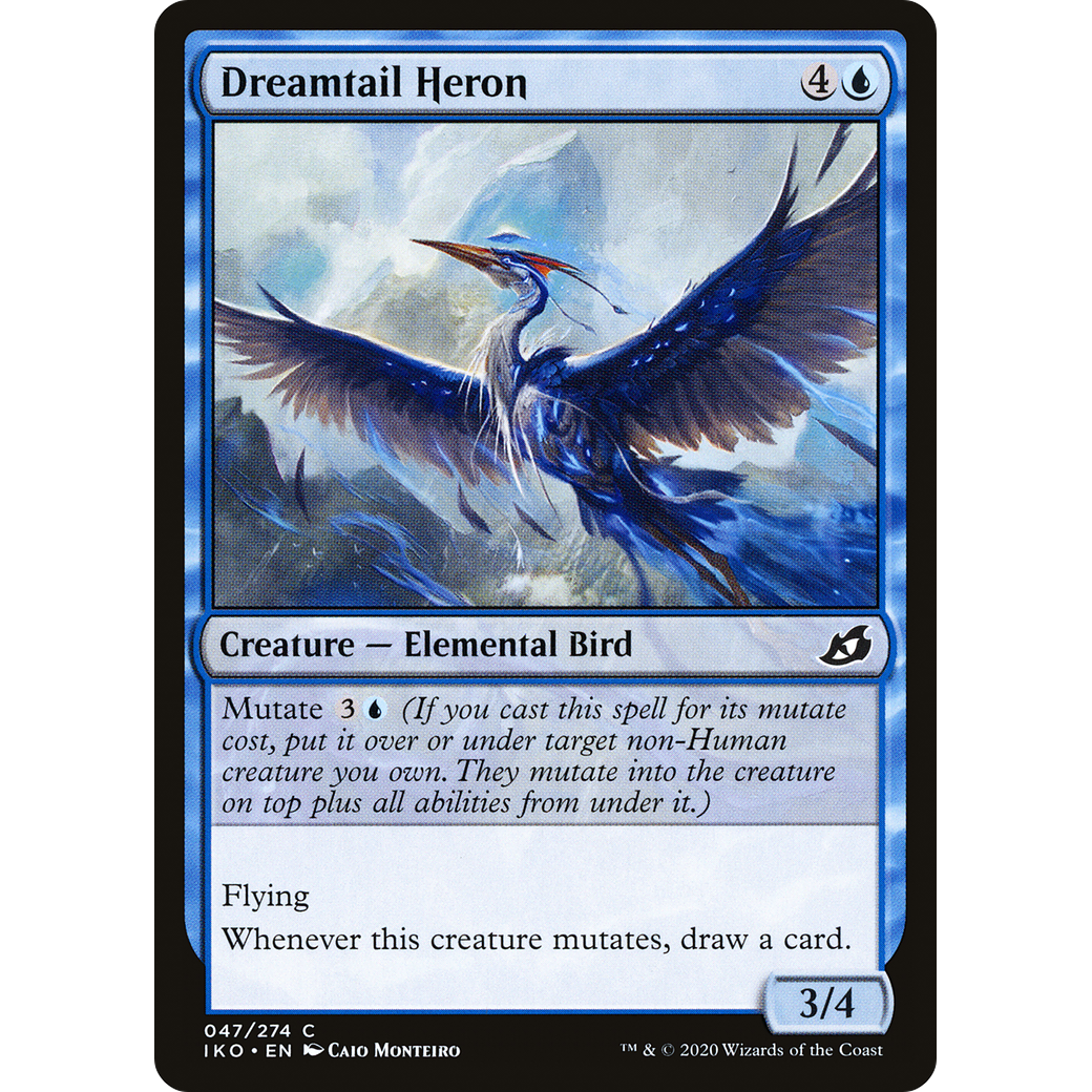 Dreamtail Heron (IKO-047) - Ikoria: Lair of Behemoths Foil