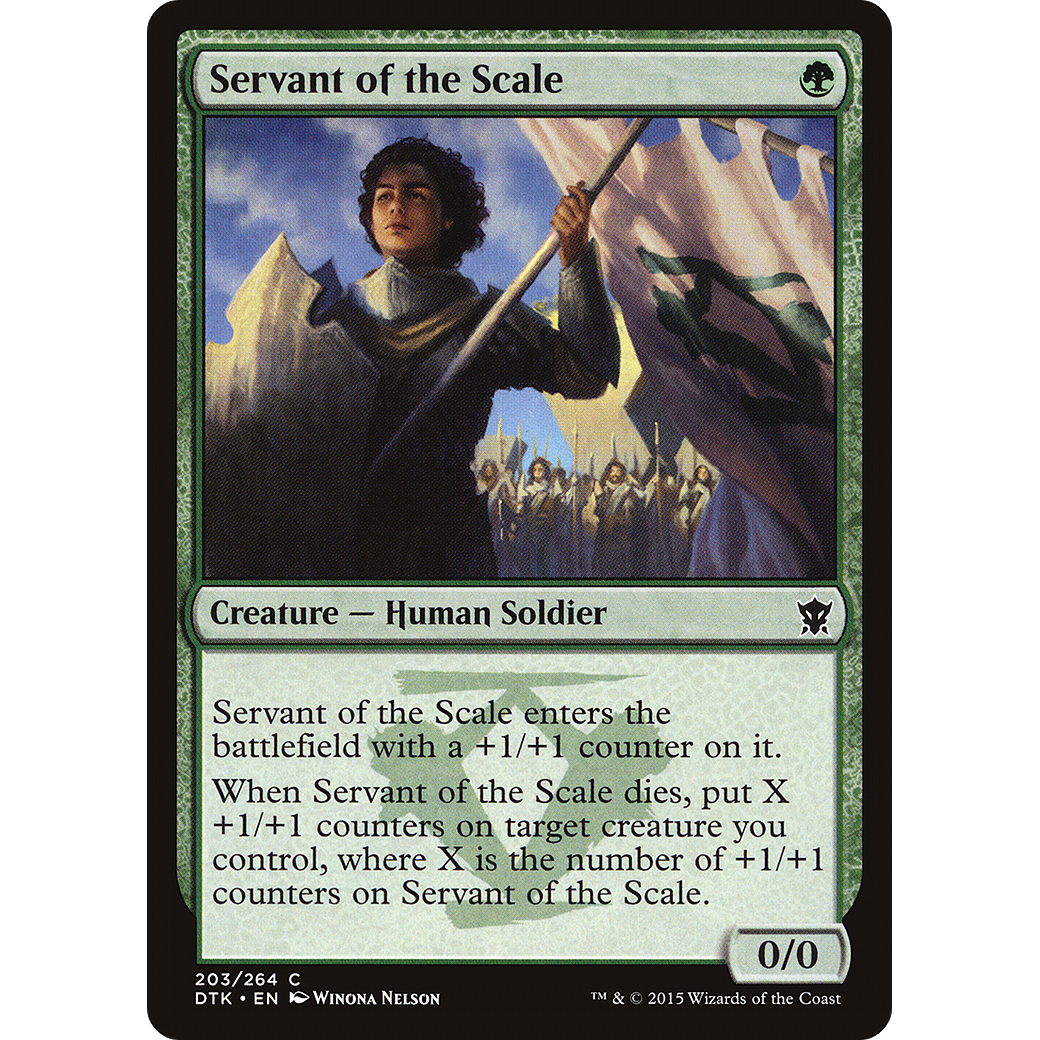 Servant of the Scale (DTK-203) - Dragons of Tarkir Foil