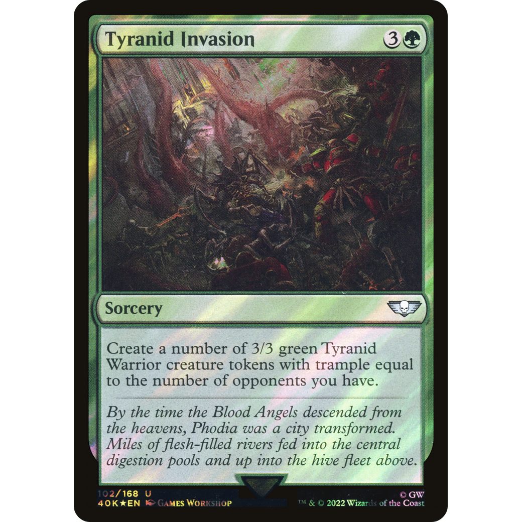 Tyranid Invasion (40K-102) - Warhammer 40,000 Commander Foil