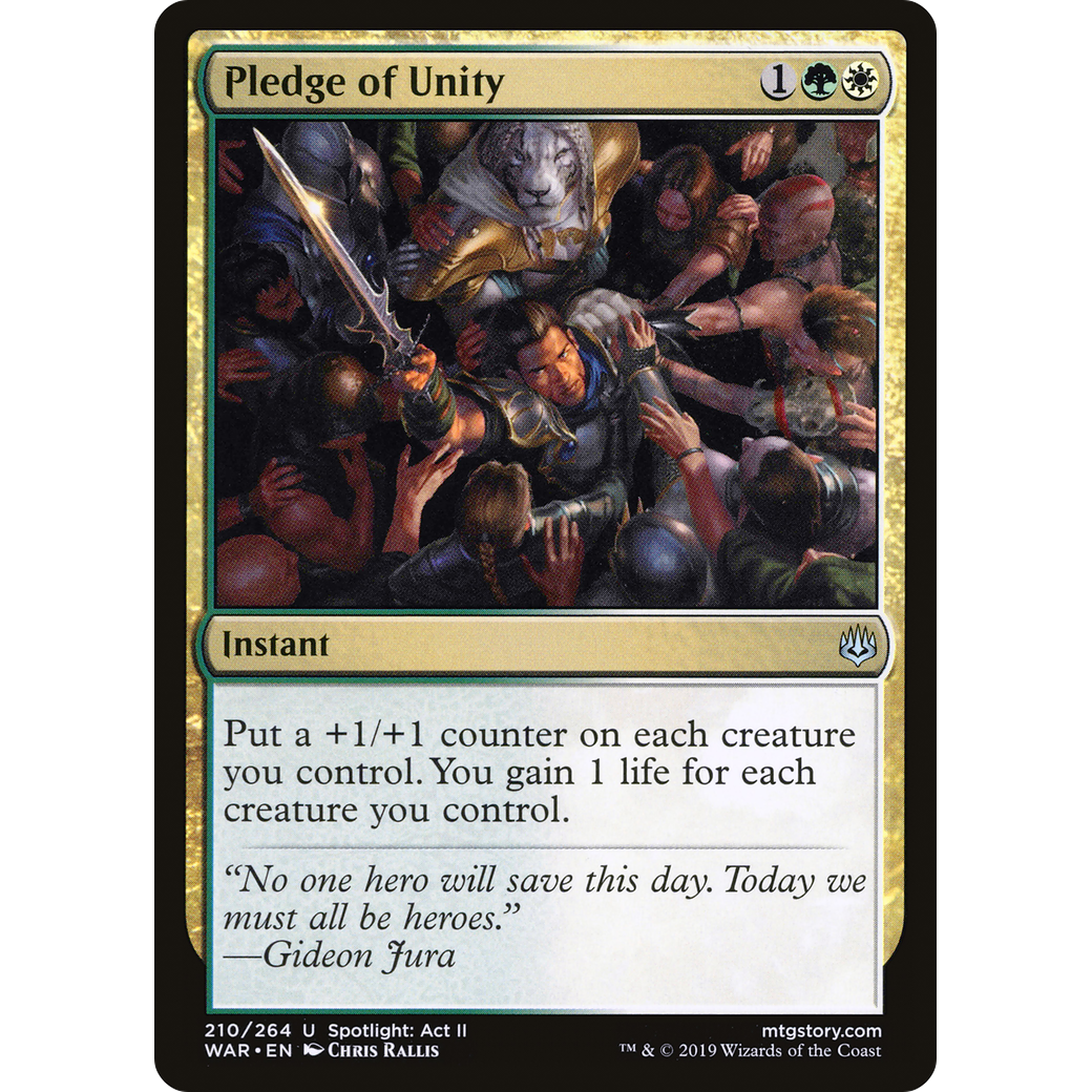 Pledge of Unity (WAR-210) - War of the Spark Foil