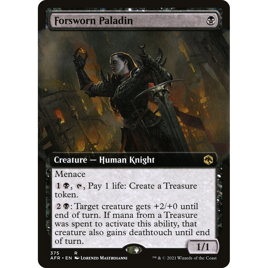 Forsworn Paladin (Extended Art) (AFR-375) - Adventures in the Forgotten Realms: (Extended Art)
