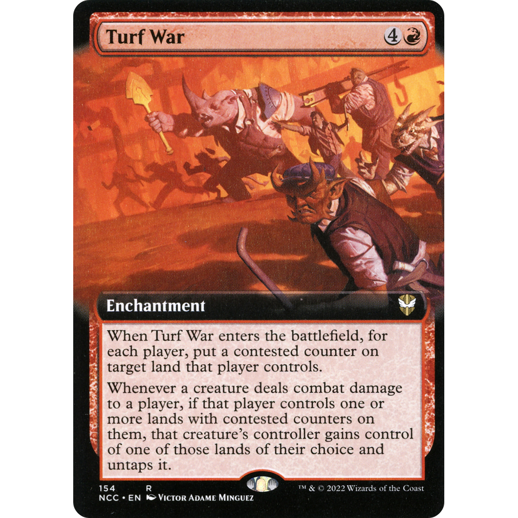Turf War (Extended Art) (NCC-154) - New Capenna Commander: (Extended Art)