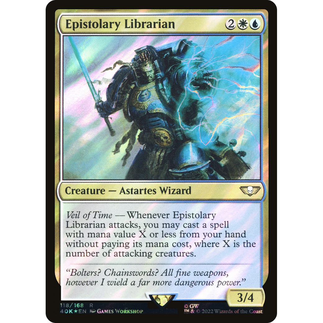 Epistolary Librarian (40K-118) - Warhammer 40,000 Commander Foil