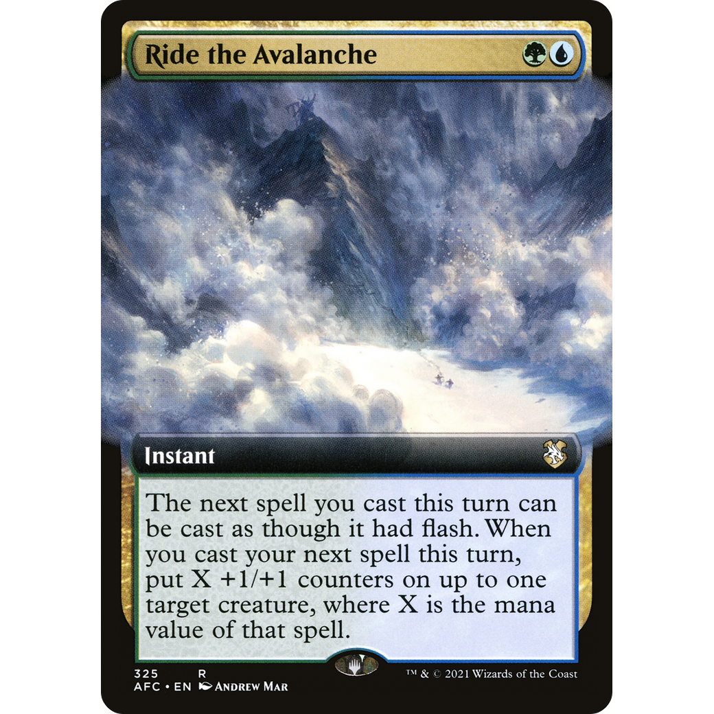 Ride the Avalanche (AFC-325) - Forgotten Realms Commander: (Extended Art)