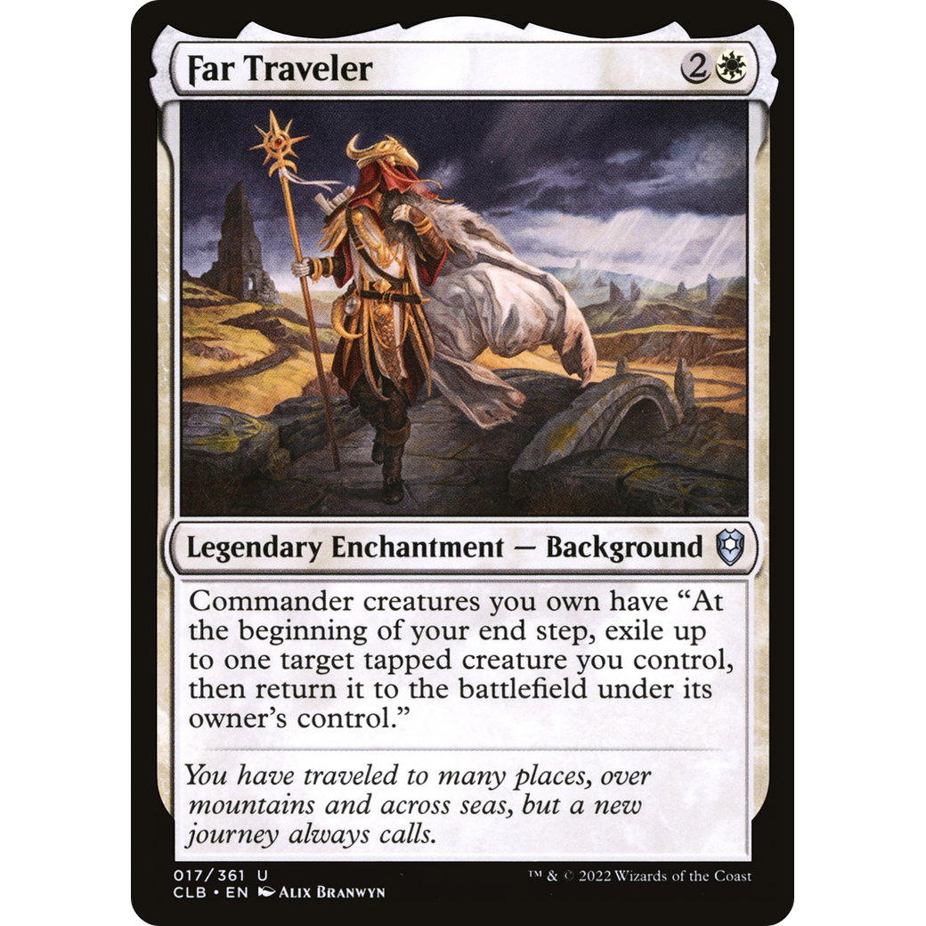 Far Traveler (CLB-017) - Commander Legends: Battle for Baldur's Gate Foil