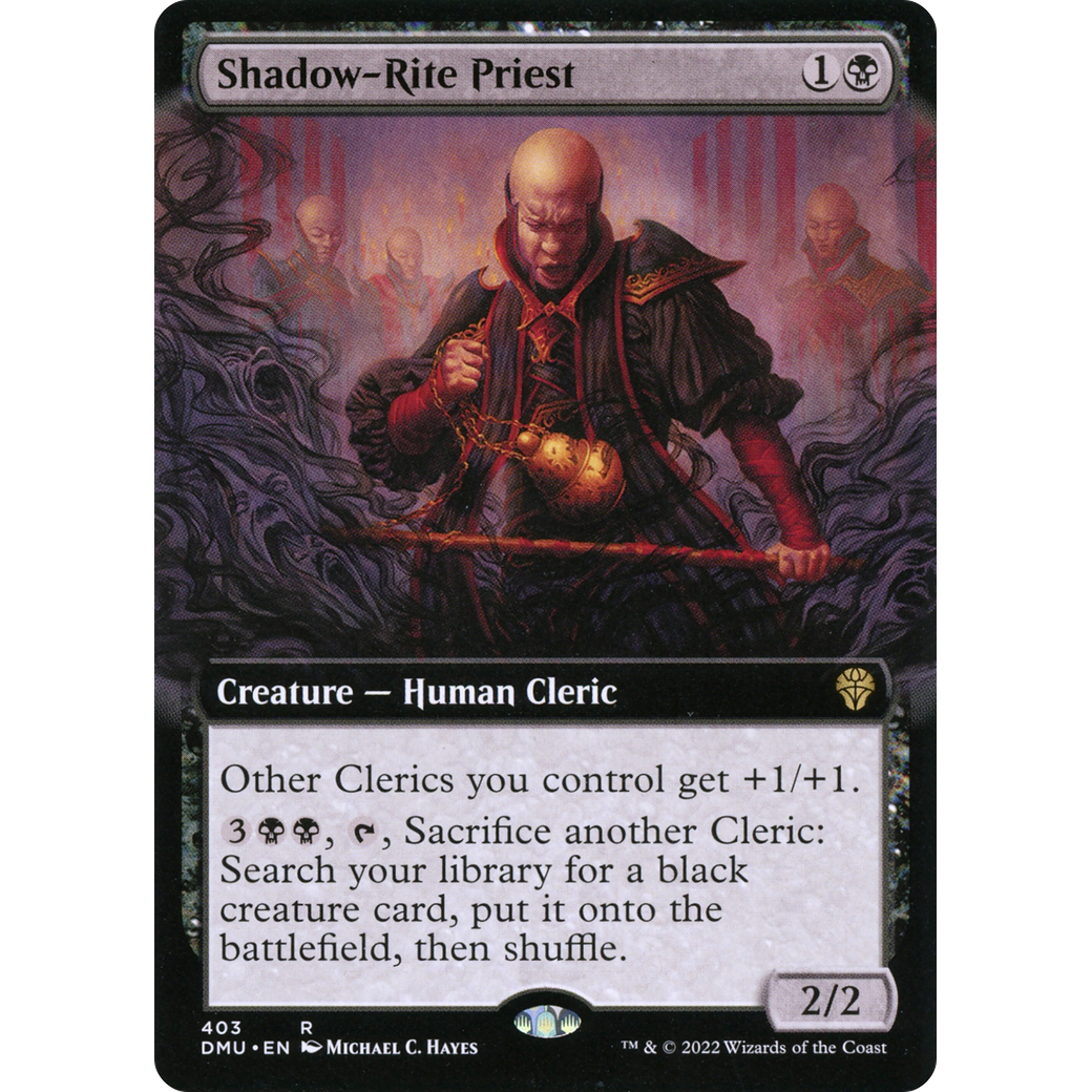 Shadow-Rite Priest (Extended Art) (DMU-403) - Dominaria United: (Extended Art)