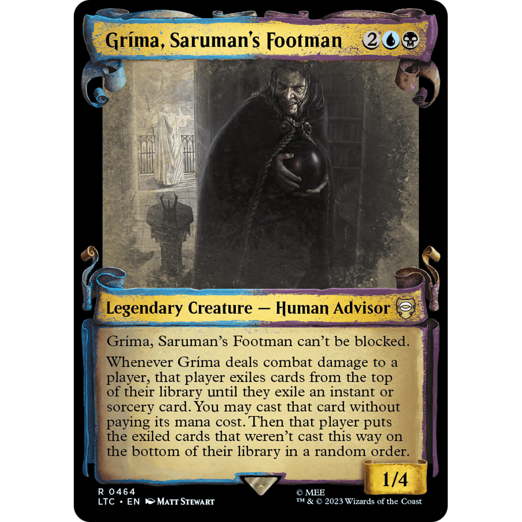 Gríma, Saruman's Footman (LTC-464) - Tales of Middle-earth Commander: (Showcase)