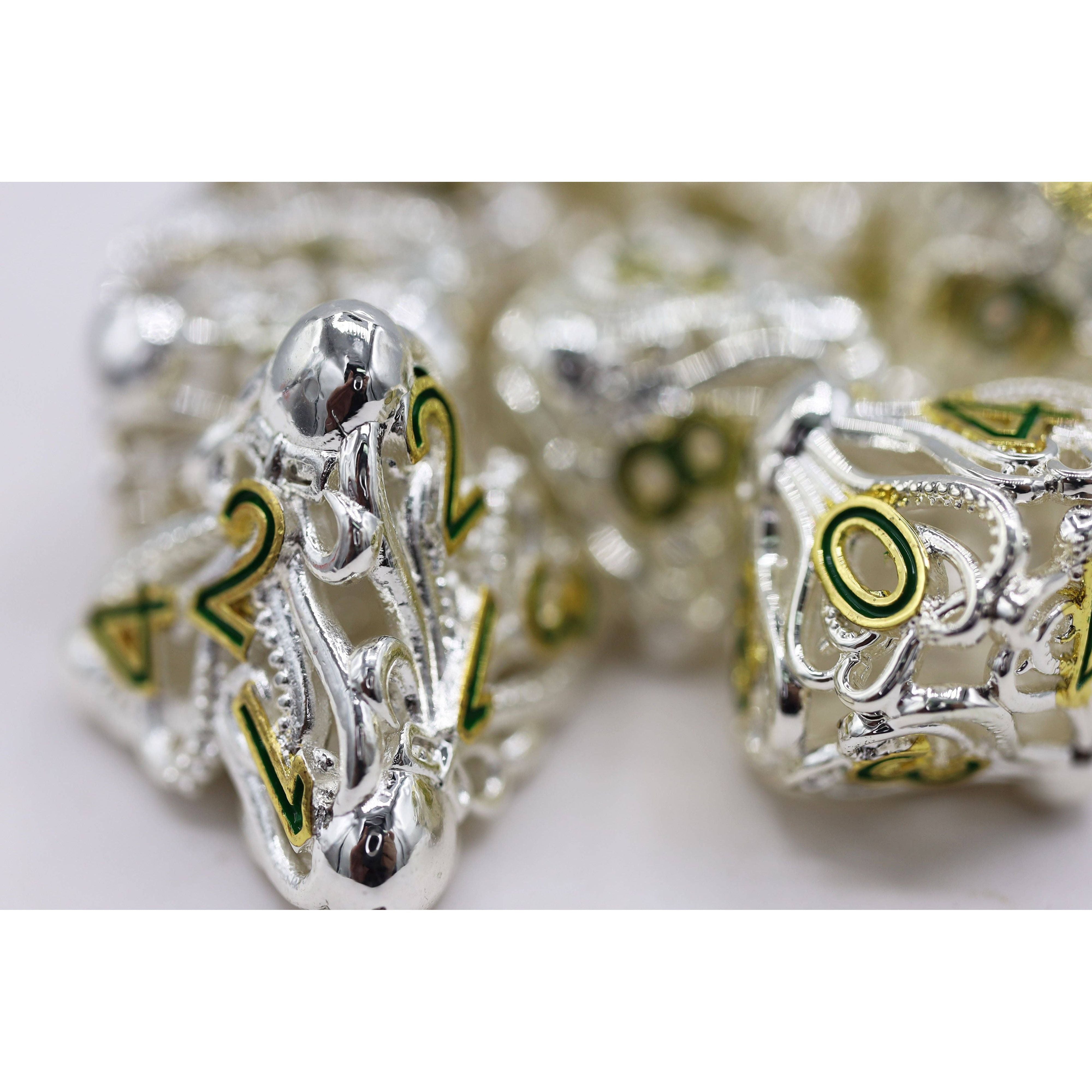 Mind Eater: Celestial - Hollow Metal RPG Dice Set