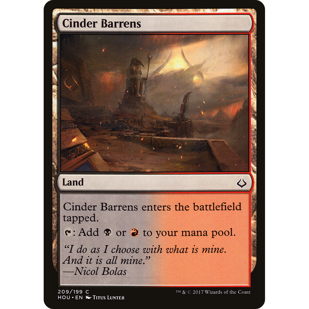 Cinder Barrens (HOU-209) - Hour of Devastation