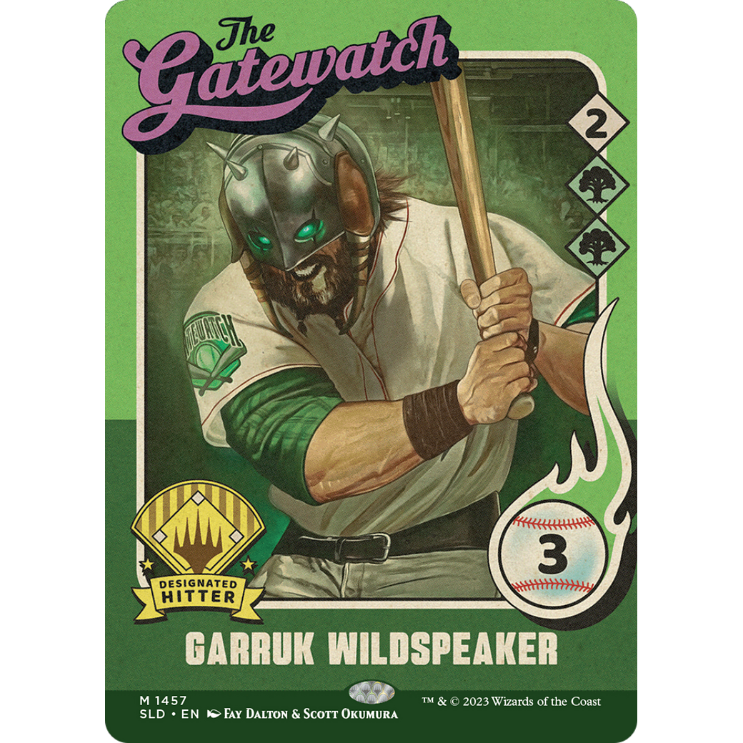 Garruk Wildspeaker (1457) (SLD-1457) - Secret Lair Drop: (Full Art) (Borderless) Foil
