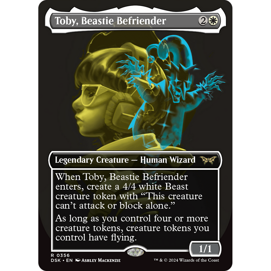 Toby, Beastie Befriender (DSK-356) - Duskmourn: House of Horror (Borderless) Foil