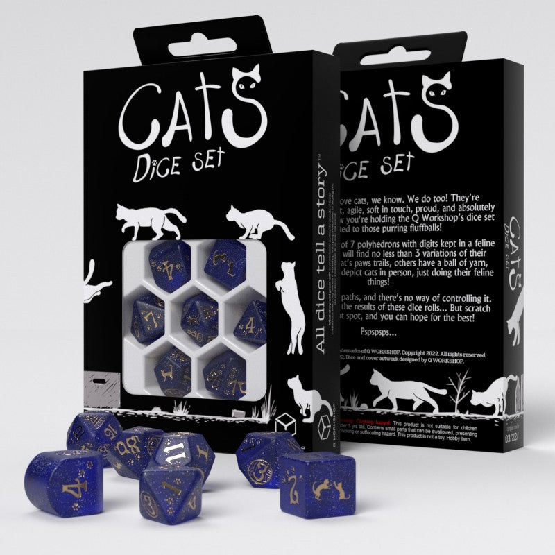 CATS: Meowster Set of 7 Polyhedral Dice