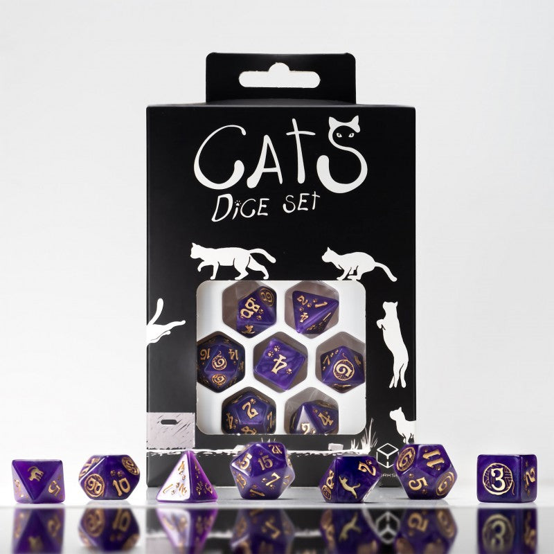 CATS: Purrito Set of 7 Polyhedral Dice