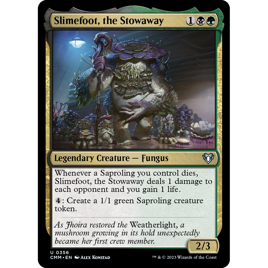 Slimefoot, the Stowaway (CMM-356) - Commander Masters