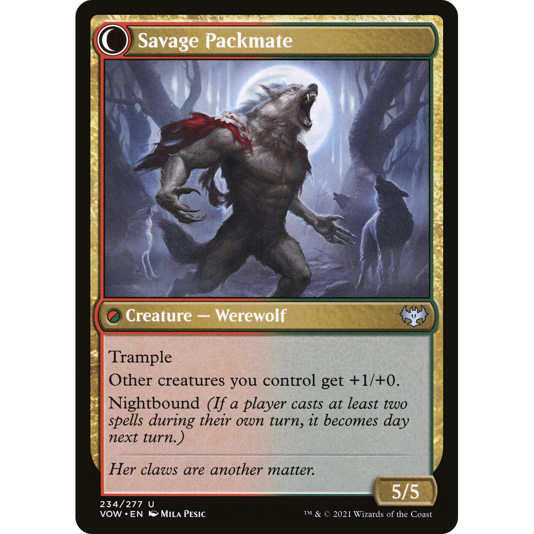 Child of the Pack (VOW-234) - Innistrad: Crimson Vow: (Double Faced Transform)