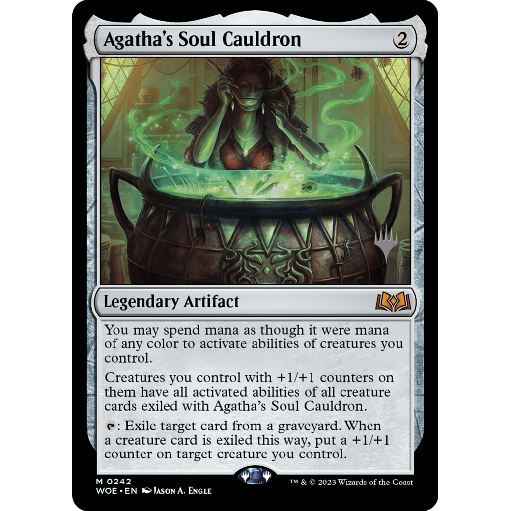 Agatha's Soul Cauldron (PPWOE-242P) - Wilds of Eldraine Promos Foil