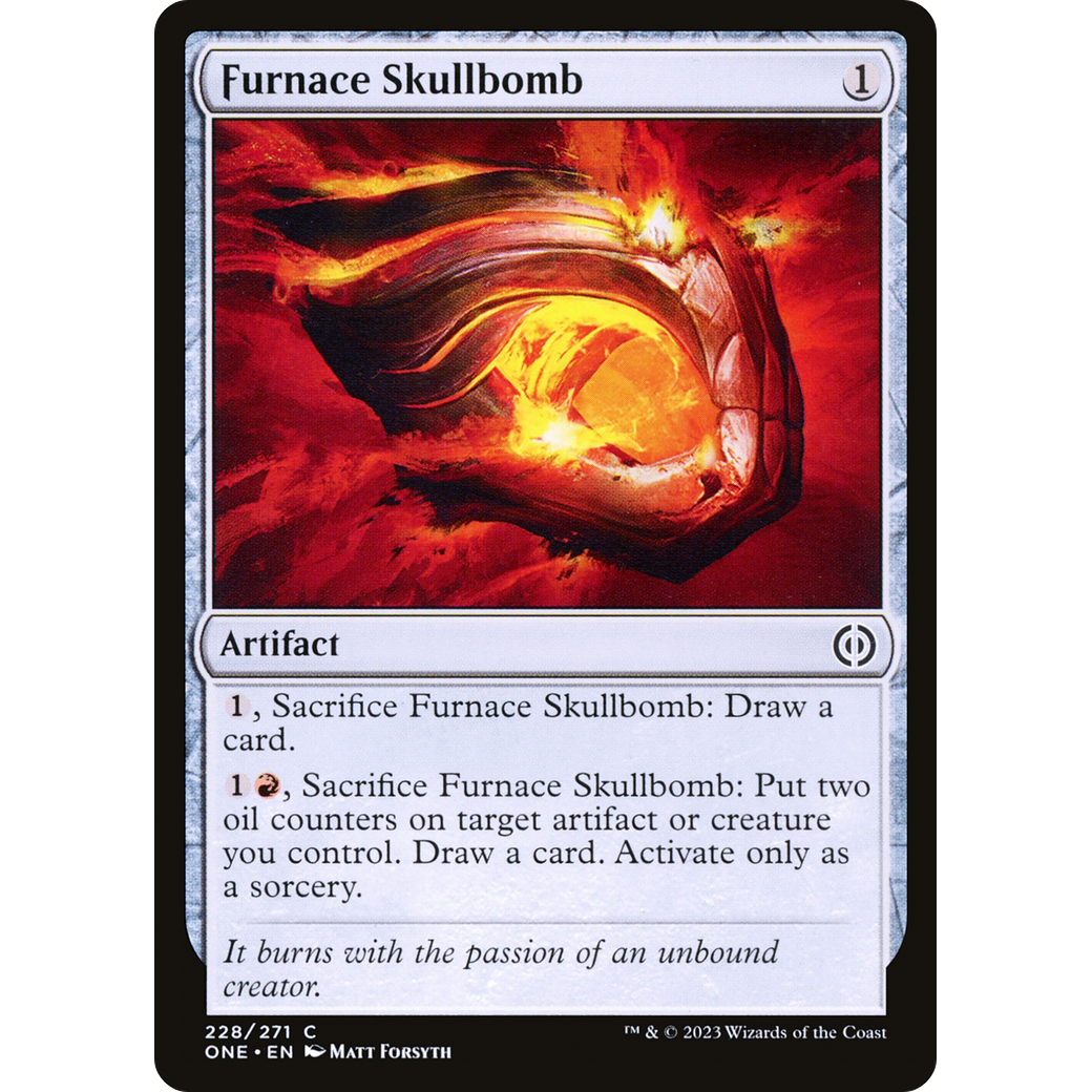 Furnace Skullbomb (ONE-228) - Phyrexia: All Will Be One Foil
