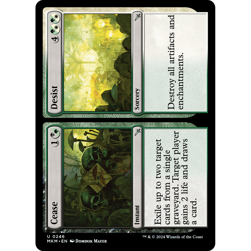 Cease // Desist (MKM-246) - Murders at Karlov Manor Foil