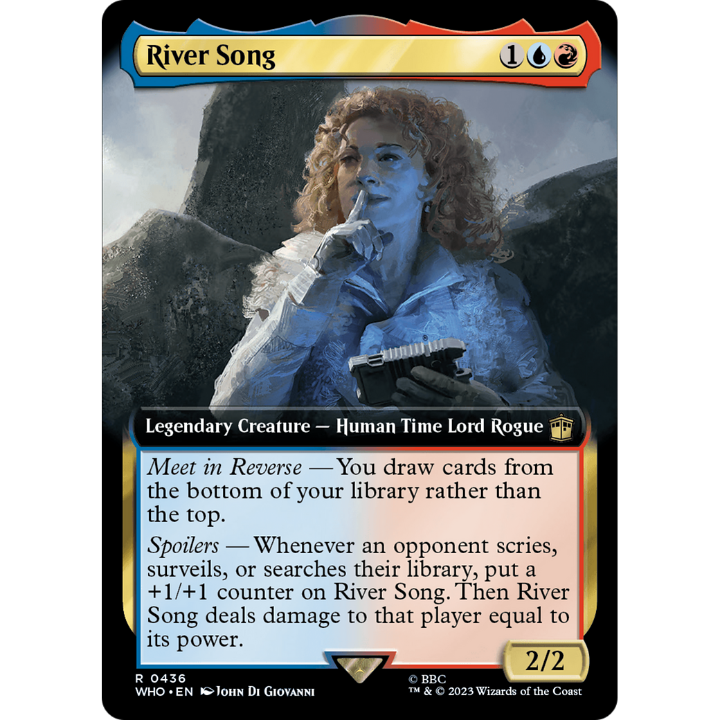 River Song (Extended Art) (WHO-436) - Doctor Who: (Extended Art) Foil