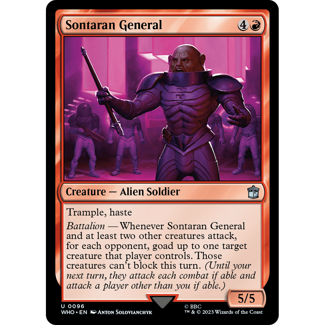 Sontaran General (WHO-096) - Doctor Who Foil