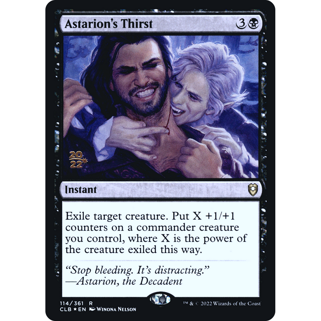 Astarion's Thirst (PRE-114S) - Battle for Baldur's Gate Promos Foil